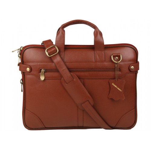 LEATHER LAPTOP BAG KFLB102-TN LEATHER LAPTOP BAG KFLB102-TN